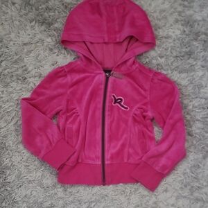 Rocawear Fuchsia Velour Kids Hoodie